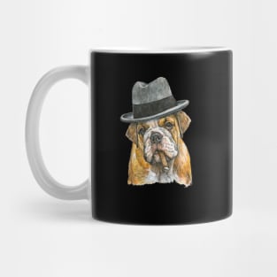 Bulldog as Winston Churchill Mug